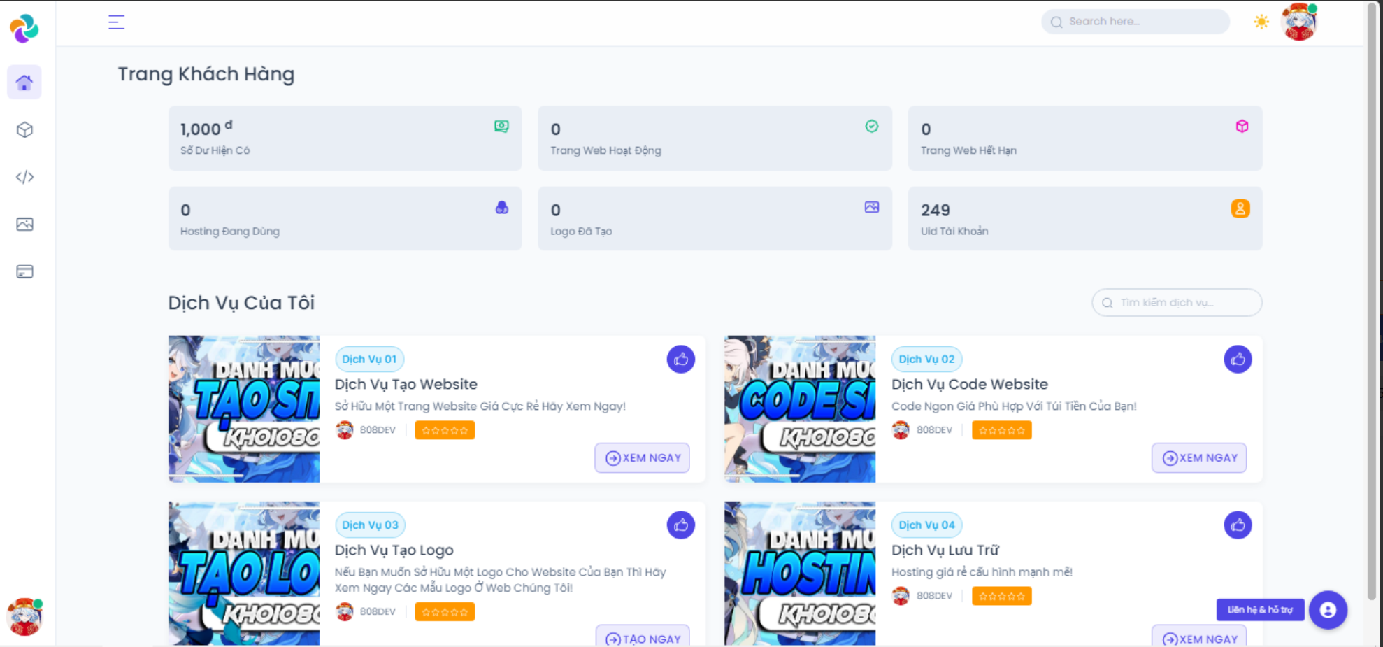 Code Bán Mã Nguồn,Host,Tạo Logo Và Web Không Lỗi - QuangHauIuEm